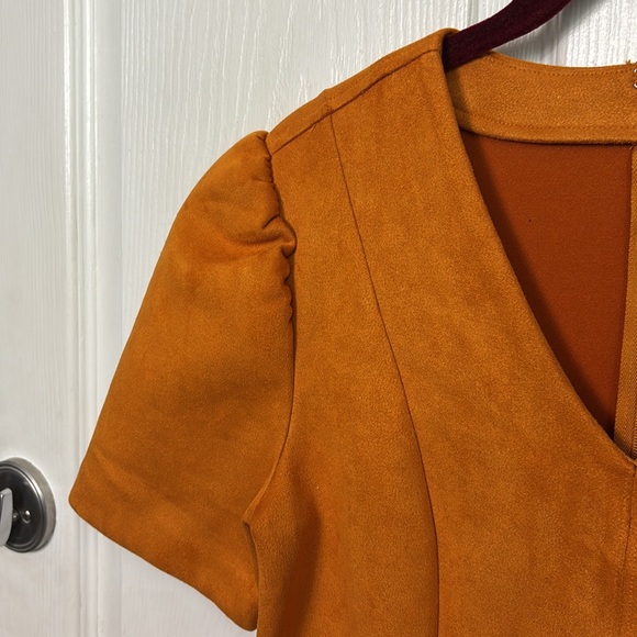 Ann Taylor Factory Orange Midi Dress - Picture 7 of 12